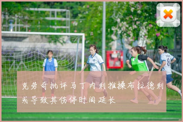 克劳奇批评马丁内利推搡布拉德利或导致其伤停时间延长